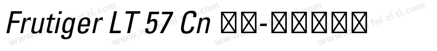Frutiger LT 57 Cn 粗体字体转换
